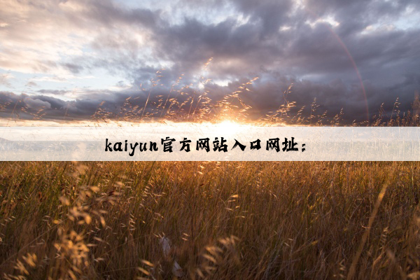 kaiyun官方网站入口网址：
